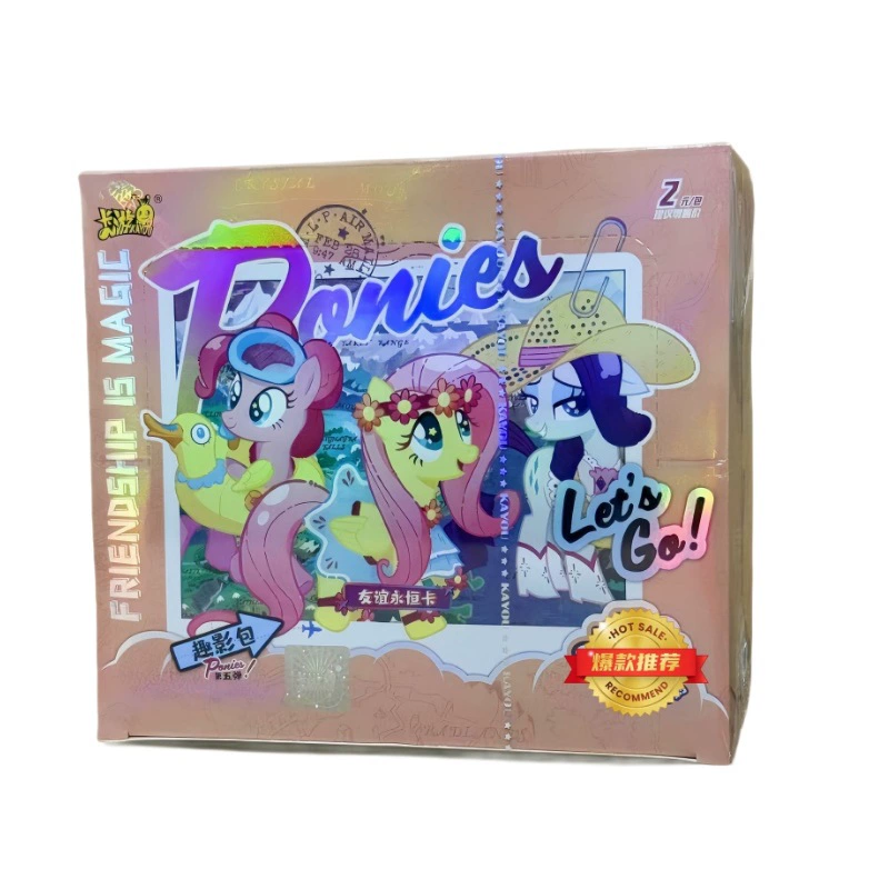 卡游 Pony.Poly наклейки на карточки, целая коробка наклеек Sweet Dreams Friendship, милый набор, наклейки 1-й девочек коробка с сюрпризом