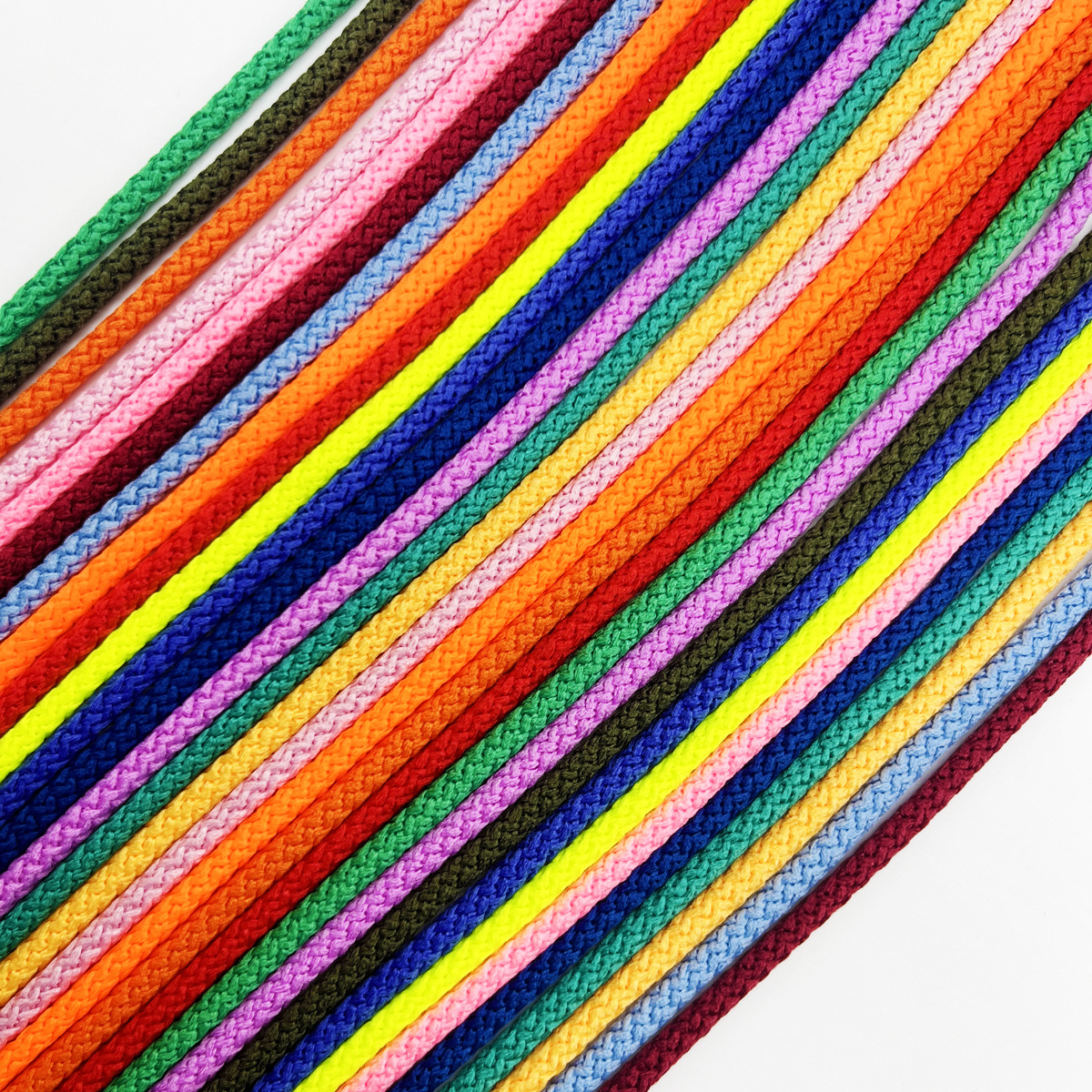 120 colores spot poliéster 5mm ecológico teñido de lujo simple de punto redondo ropa gorra de ropa cintura cuerda de dibujo