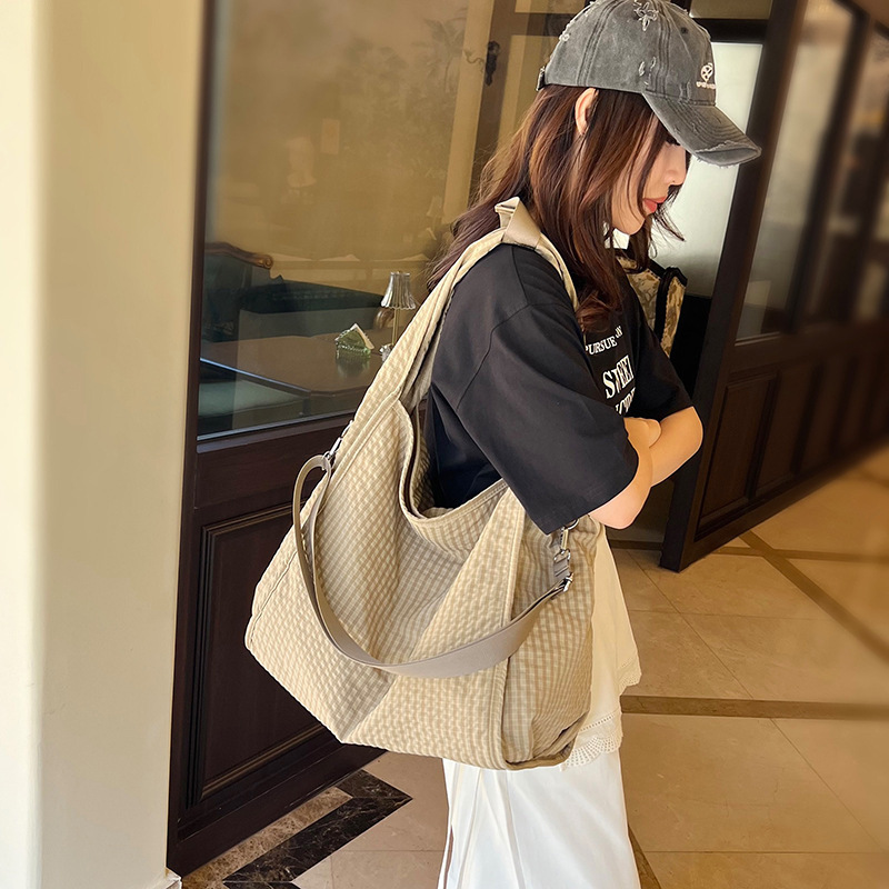2025 Summer Canvas Bag for Women, Korean Style Niche Simple Tote Bag, Large Capacity Shoulder Bag, Crossbody Bag, Handbag 2025 Summer Canvas Bag for Women, Korean Style Niche Simple Tote Bag, Large Capacity Shoulder Bag, Crossbody Bag, Handbag
