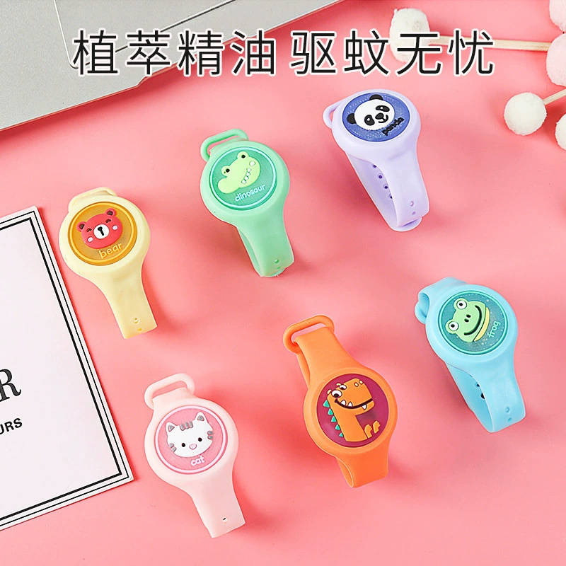 Мультфильм светящиеся дети на открытом воздухе специальные портативные часы против комаров