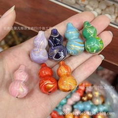 油絵の大きい漆のヒョウタンのdiy文は仏珠のアクセサリを遊んで携帯電話のチェーンのペンダントを飾ってネックレスのオリジナルを掛けます。