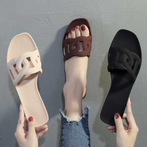 Women's Summer Online Popular New Outdoor and Home Wear Korean Style Casual Flip-Flops Fashionable Trendy Shoes