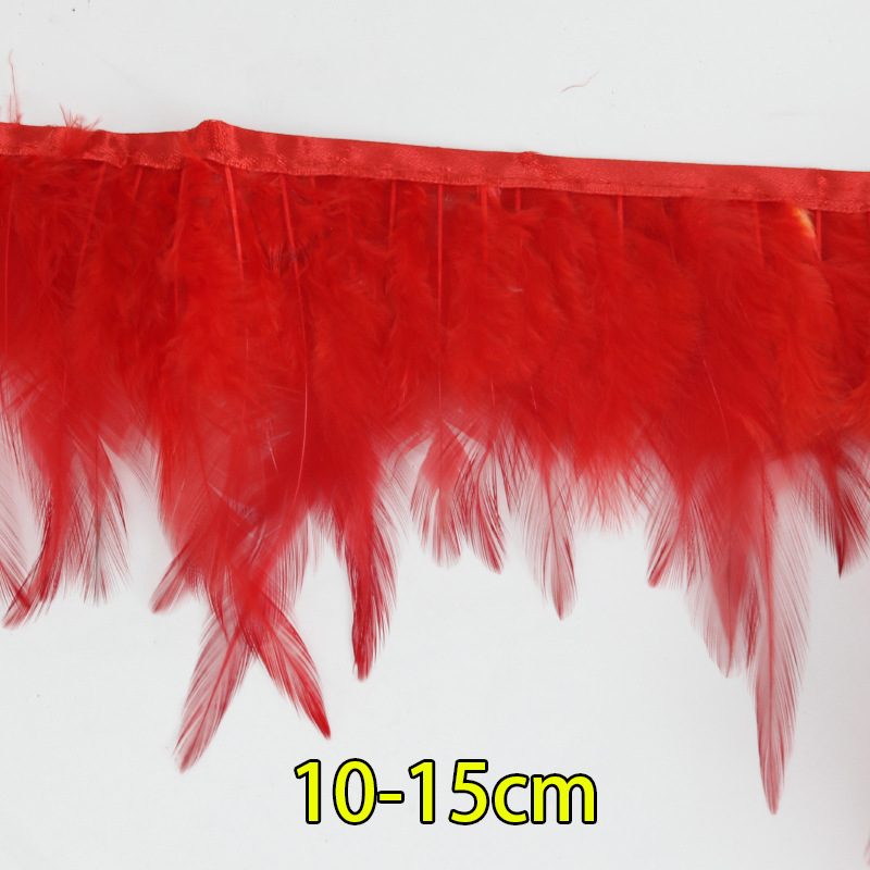 Plumas rojas al por mayor boda jardín de infantes diy plumas hechas a mano pieles de pavo pendientes de plumas de ganso accesorios accesorios de ropa image 36