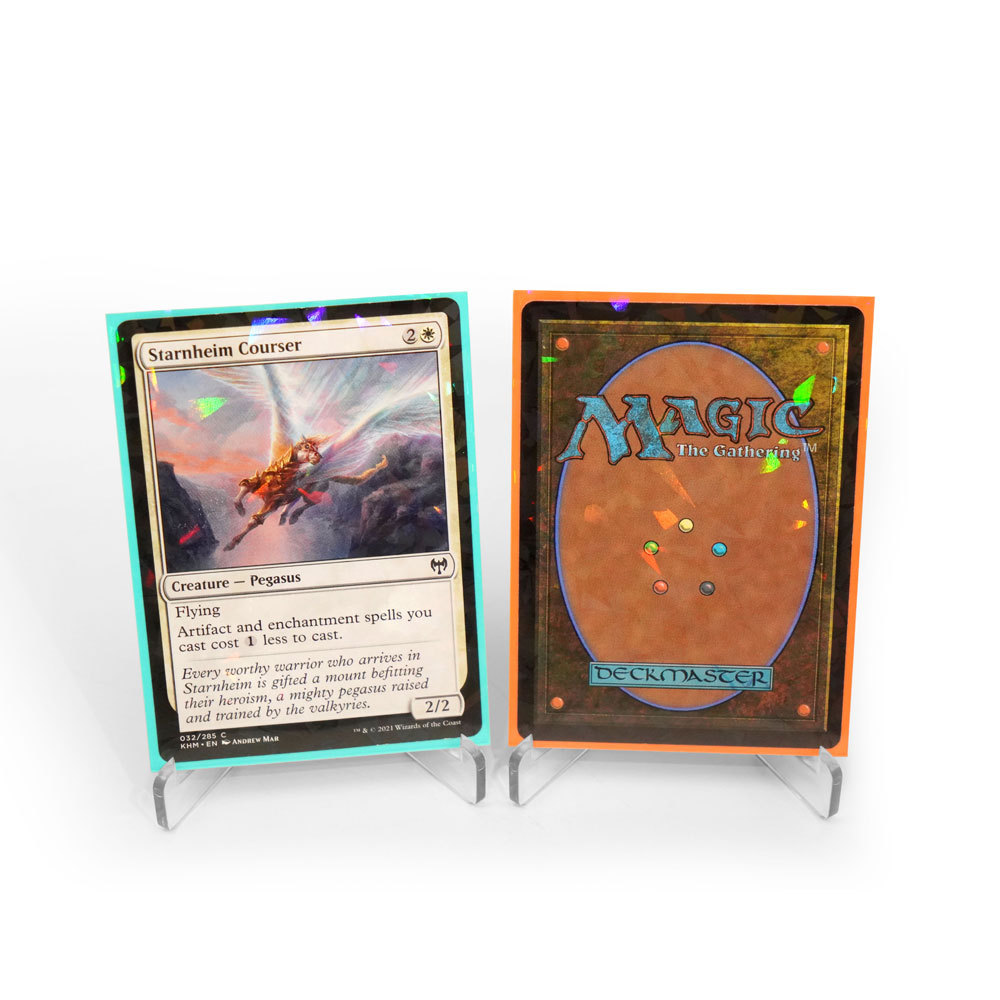 磨砂镭射卡套 儿童游戏卡套 万智牌游戏王游戏卡片透明薄膜卡牌套