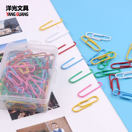 Colorful Silver Paper Clips #3 28mm Creative Stationery Office Study Supplies Bookmark Pins Bulk