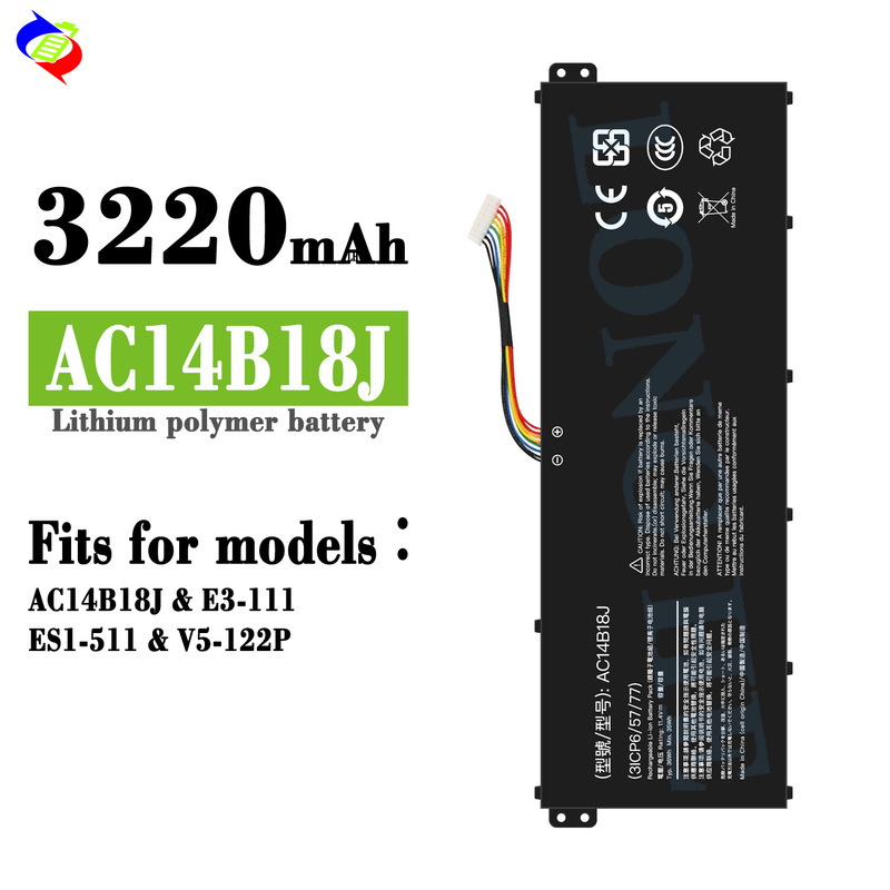 Suitable for Acer Ac14B18J Notebook Battery E3-111/Es1-511/V5-122P Factory Wholesale Export