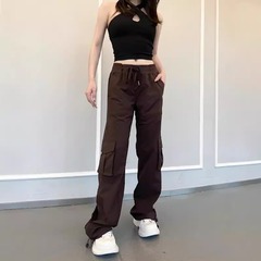 Lulu2025年夏の新型速乾DanceStudio工装ズボンrelaxed女性フィットネス運動は失われた