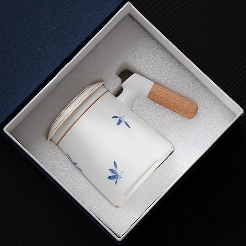 Xiansheng ручная роспись орхидеи, высококачественная домашняя чашка для чая и воды, офисная чашка для чая, кофе, чашка для воды с крышкой, креативная большая емкость