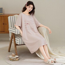 M-4XL�ļ��¿�Ī������˯��Ů����˯ȹ�г���Բ��������мҾӷ�