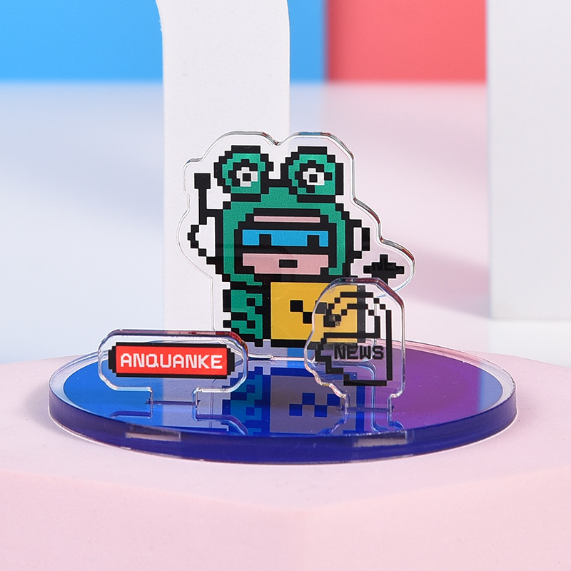 Acrylic Mobile Phone Holder Customized Detachable Desktop Mobile Phone Holder Animation Peripheral Cultural and Creative Gifts Stand Ornaments