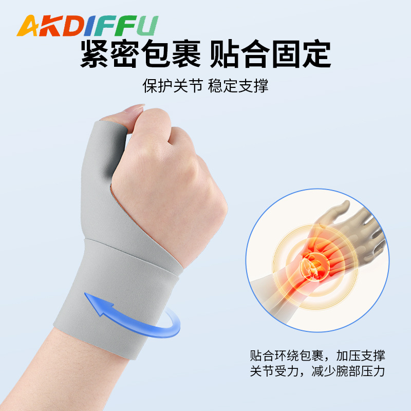 Protector de muñeca delgado para adultos Douyin venta caliente transpirable ajuste de la articulación del pulgar soporte fijo ejercicio fitness
