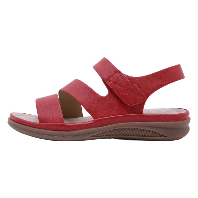 Nuevas sandalias europeas y americanas 2025 para mujer, transfronterizas, casuales, ligeras, de talla grande, retro, con tacón de cuña, cómodas, envío directo.