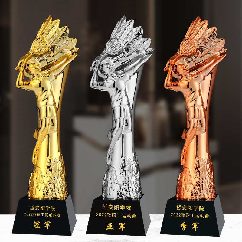 Deportes Trofeo de baloncesto fútbol bádminton tenis de mesa de voleibol de competición de golf fabricante