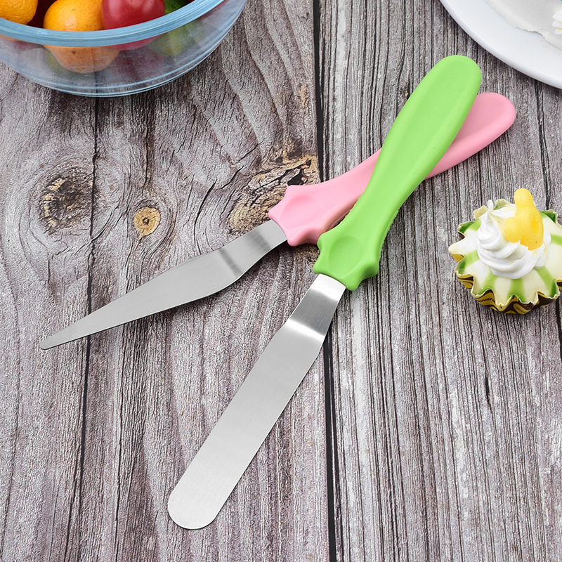 Tres piezas de acero inoxidable set de pastel spatula set de cuatro pulgadas DIY espátula de pan