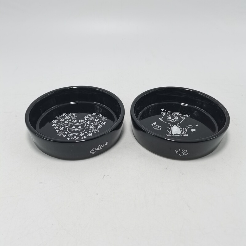 Customized Sustainable Ceramic Pet Bowl Cat Dog Bowl Food Water Dish Durable Pet Feeding Bowl for Small Medium Dogs