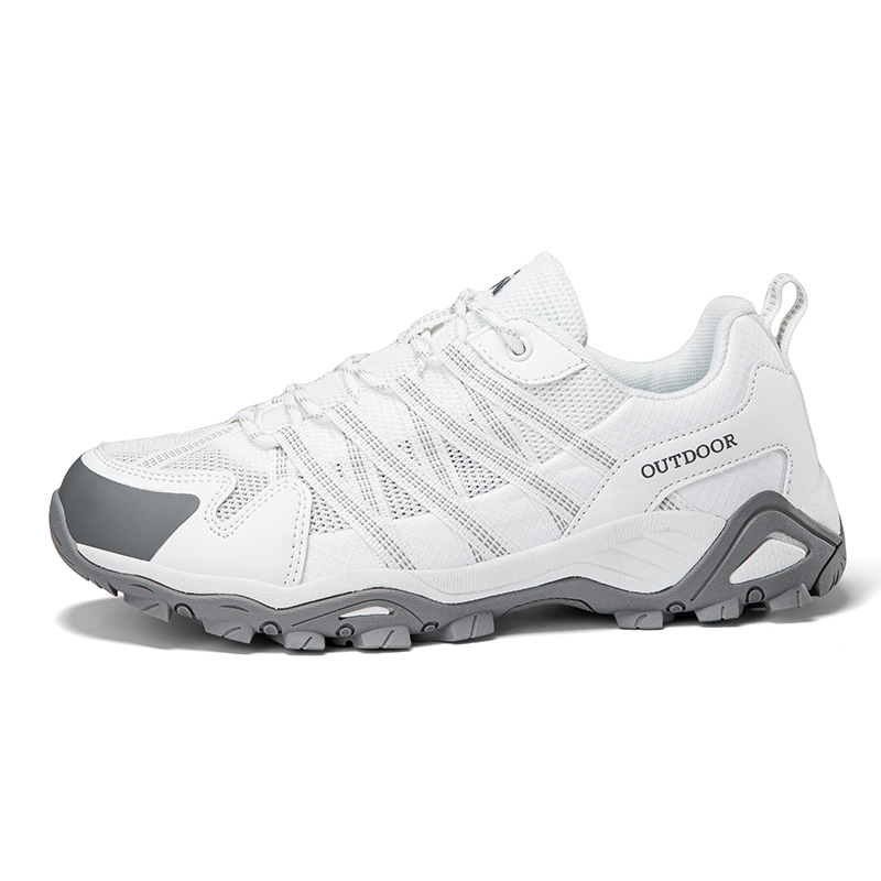 Zapatos de senderismo para hombres y mujeres nuevos 2025 primavera ocio comercio exterior transfronterizo malla transpirable antideslizante resistente al desgaste pareja zapatos de senderismo