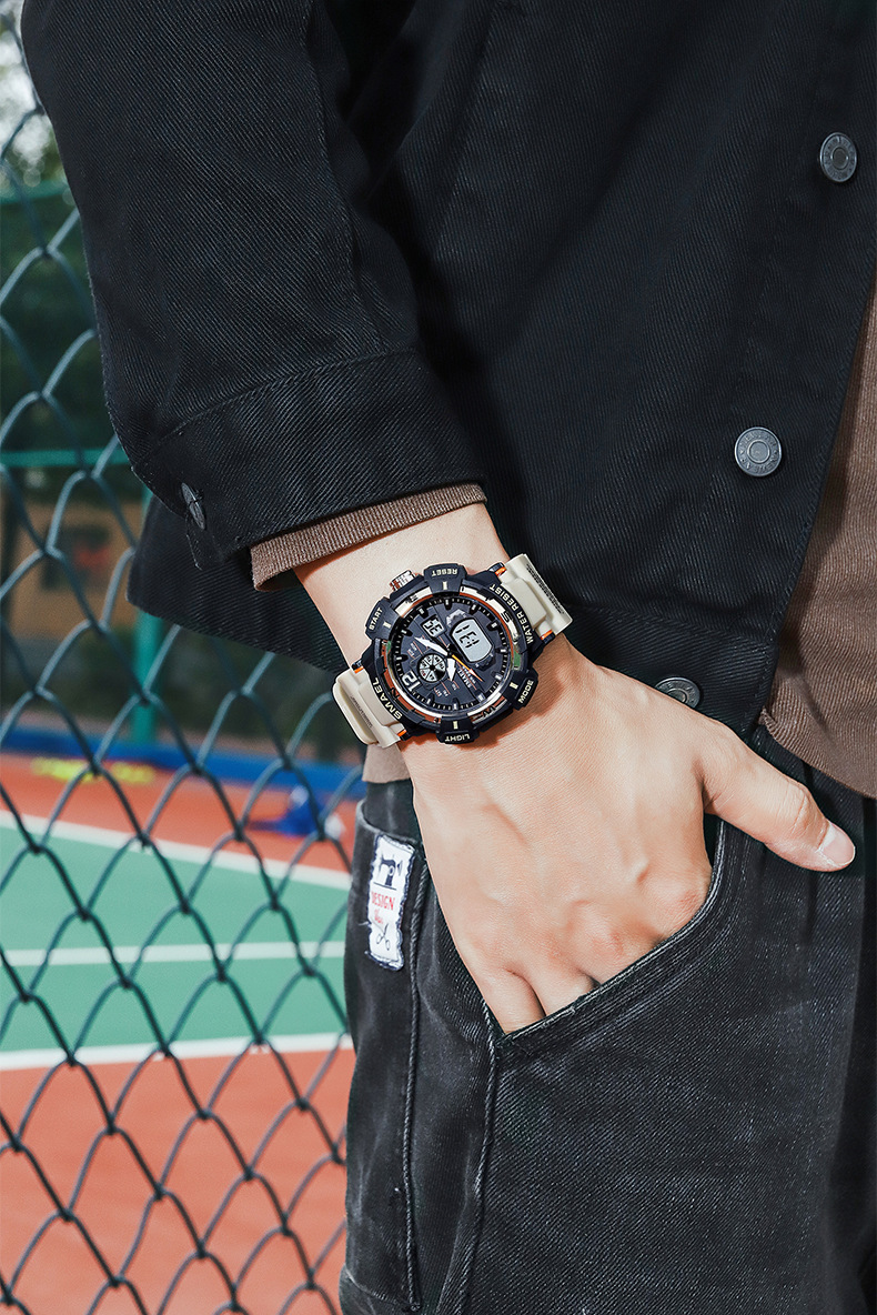 2023 Nieuwe Hot SMAEL Cool Schokbestendig Multifunctioneel Waterdicht Sport Dual Display Elektronisch Quartz Horloge_voghion.com