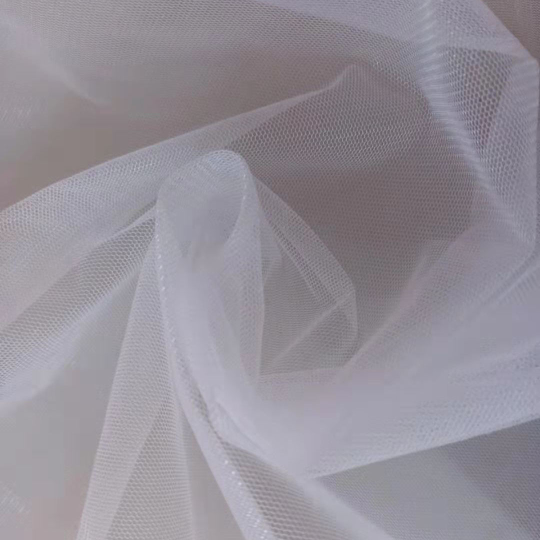 厂家20D闪光加强透明网婚纱蓬蓬裙服饰网纱舞台装饰网布面料批发