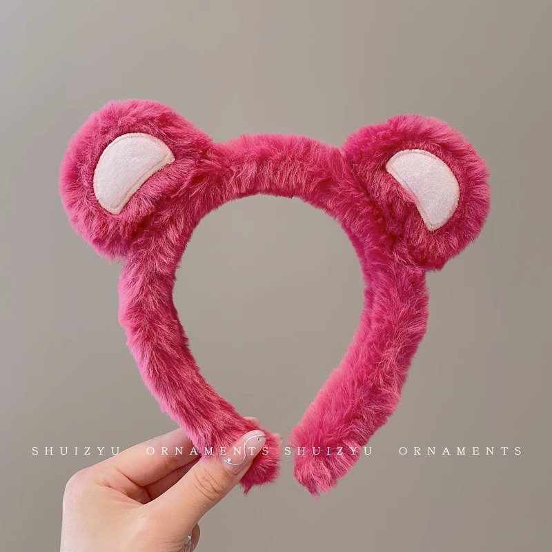 Face Wash diadema especial femenina 2023 nueva diadema femenina antideslizante horquilla de pelo de felpa Paquete de pelo banda de pelo de dibujos animados tocado