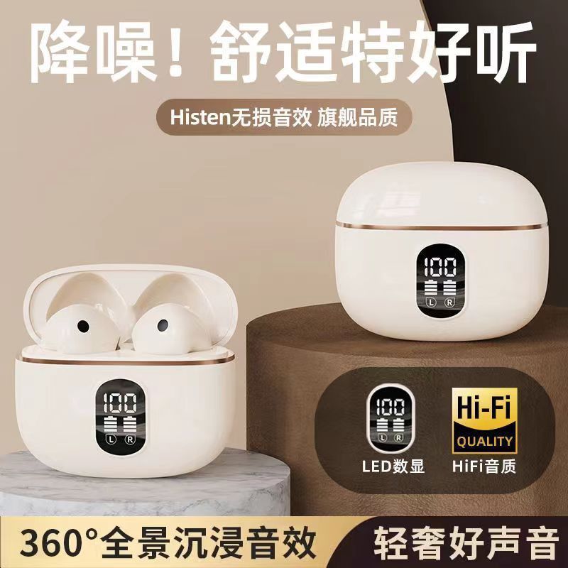 El nuevo x87 táctil en la oreja tws inalámbrico en la oreja con pantalla digital de reducción de ruido j08 fuente de auriculares Bluetooth fábrica al por mayor