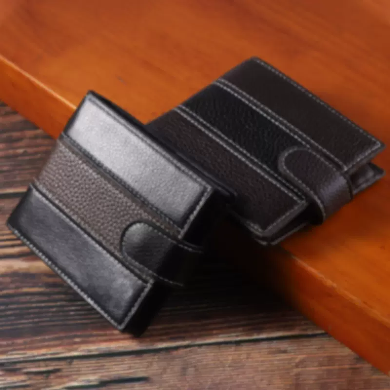 批发复古休闲男士钱包外贸多卡位钱夹高端商务短款零钱卡包拉链款