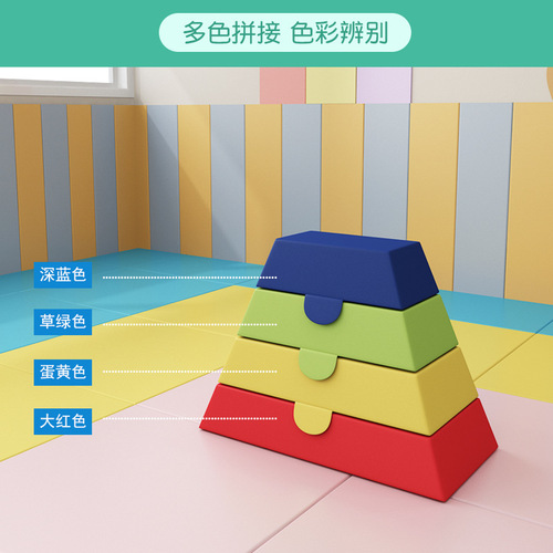 Kindergarten early education software vaulting horse jumping box children's pommel horse goat jumping over obstacles sensory training equipment