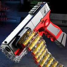新款格洛克軟彈槍彈鏈電動連發手自一體格洛克手槍玩具戶外對戰槍