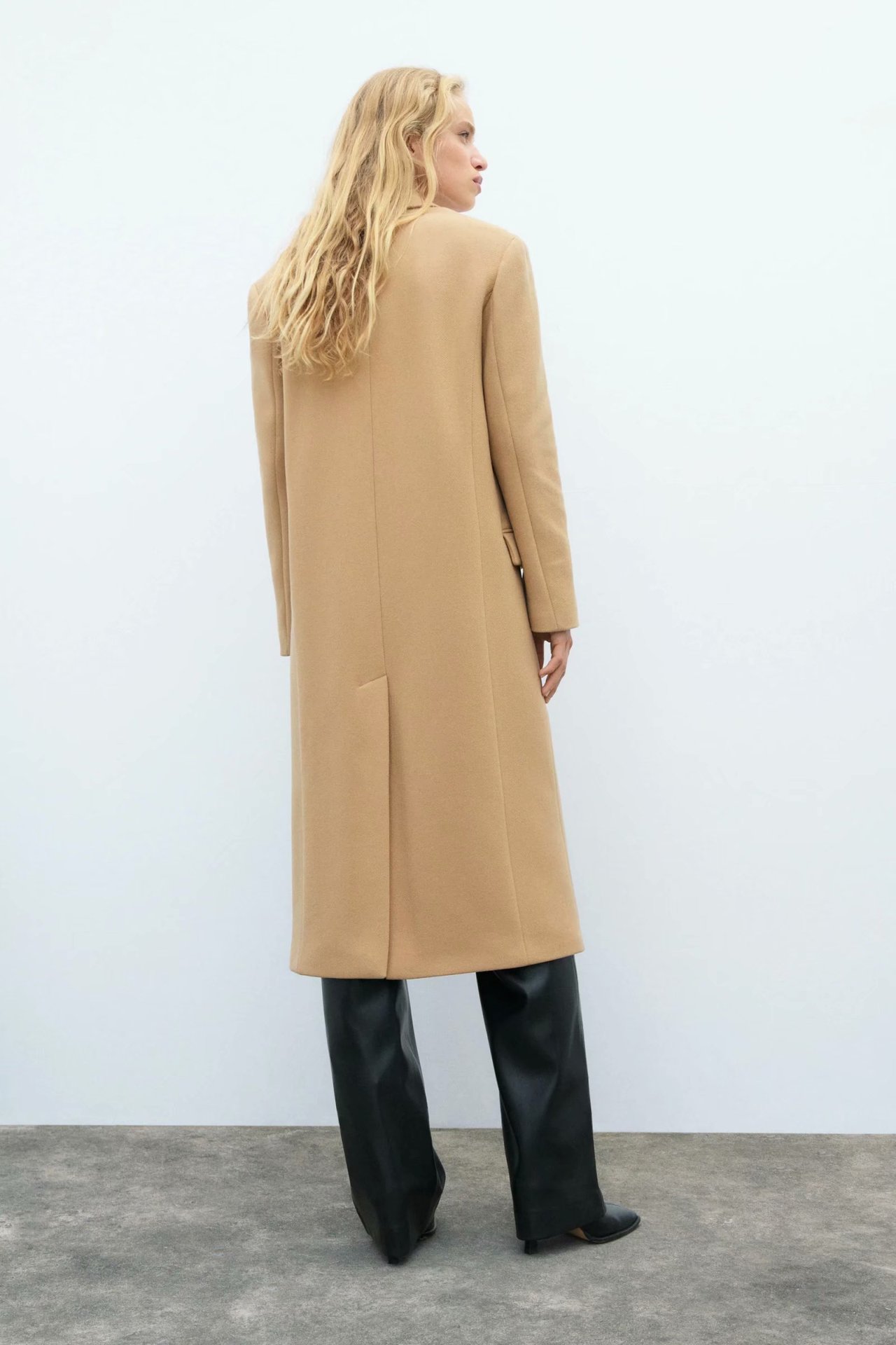 long double-breasted woolen coat jacket nihaostyles clothing wholesale NSAM82422