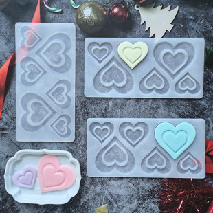 6 even love rose plug-in 81 chocolate silicone mold candy biscuit mold DIY cake decoration utensils