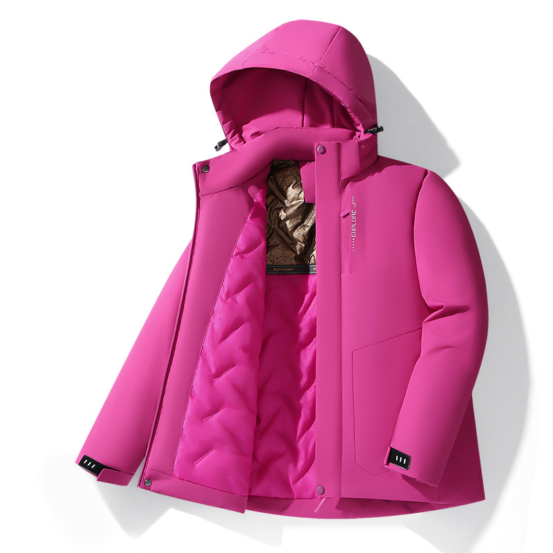 2024 invierno nuevo tipo de ropa de algodón para hombres a prueba de viento, agua, electricidad estática, humedad, aceite, frío, anti-desvanecimiento, ropa de algodón grande