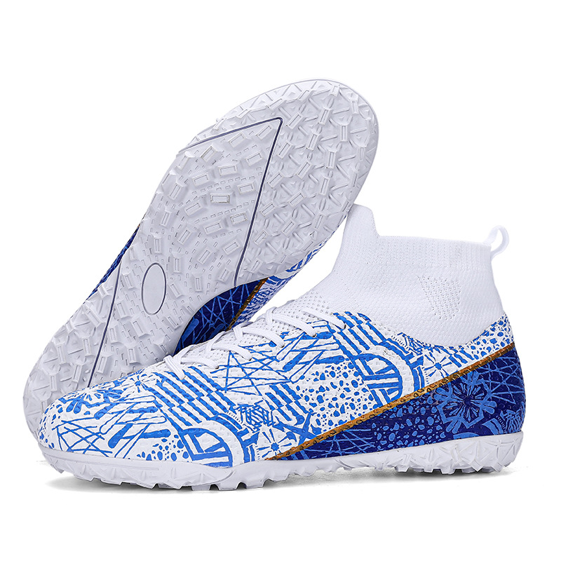 23 cross-border de alta zapatos de fútbol de uñas largas de uñas rotas competencia zapatos de entrenamiento hombres y mujeres zapatos de fútbol para adultos