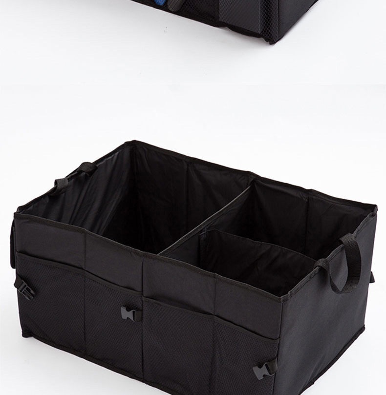 Round Car Storage Box, Car Miscellaneous Bag, Multifunctional Foldable Oxford Cloth Storage Box, Car Trunk