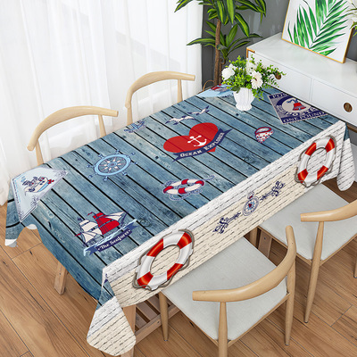 Simplicity decorative pattern Digital Printing Polyester waterproof Anti-oil table tea table tablecloth Manufactor Supplying