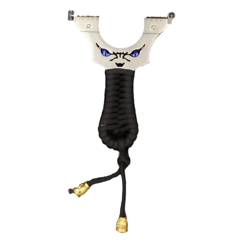 Плоская резинка Slingshot точный демон Быстрый прямой открытый мощный лук без давления для взрослых импортная резинка 2023