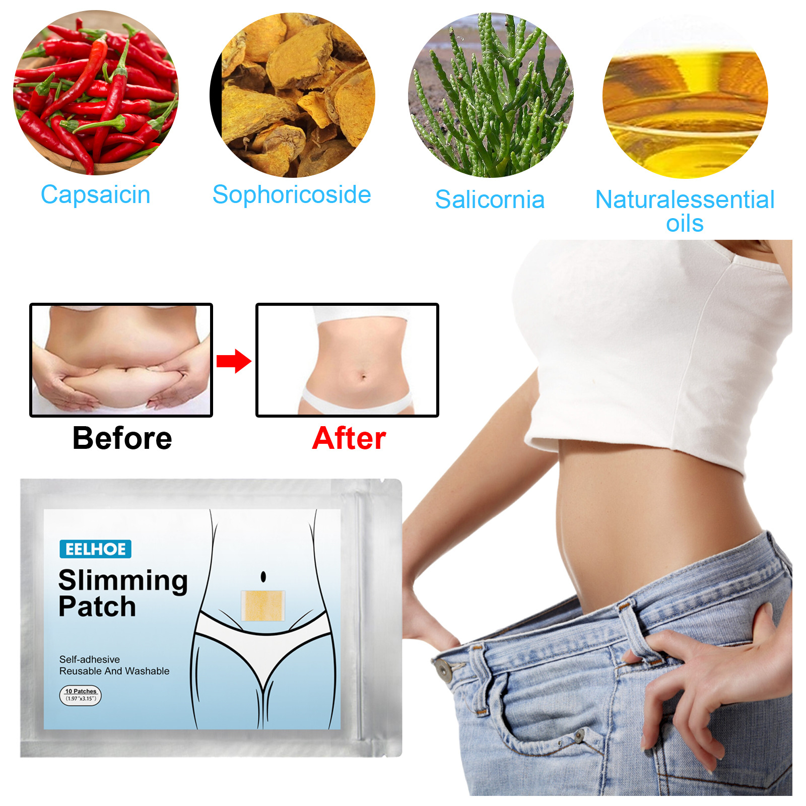 EELHOE Patch per ombelico modellante per il corpo Pigro che stringe la pancia grande e i muscoli delle gambe grandi che modellano il corpo dimagrante per la pancia_voghion.com