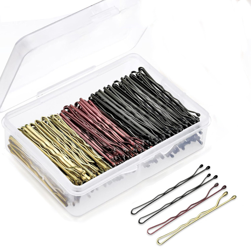 Cross-border 5.5CM bold one-word clip golden brown side clip broken hairpin hairpin bridal hair fork plate hair headdress Cross-border 5.5CM bold one-word clip golden brown side clip broken hairpin hairpin bridal hair fork plate hair headdress