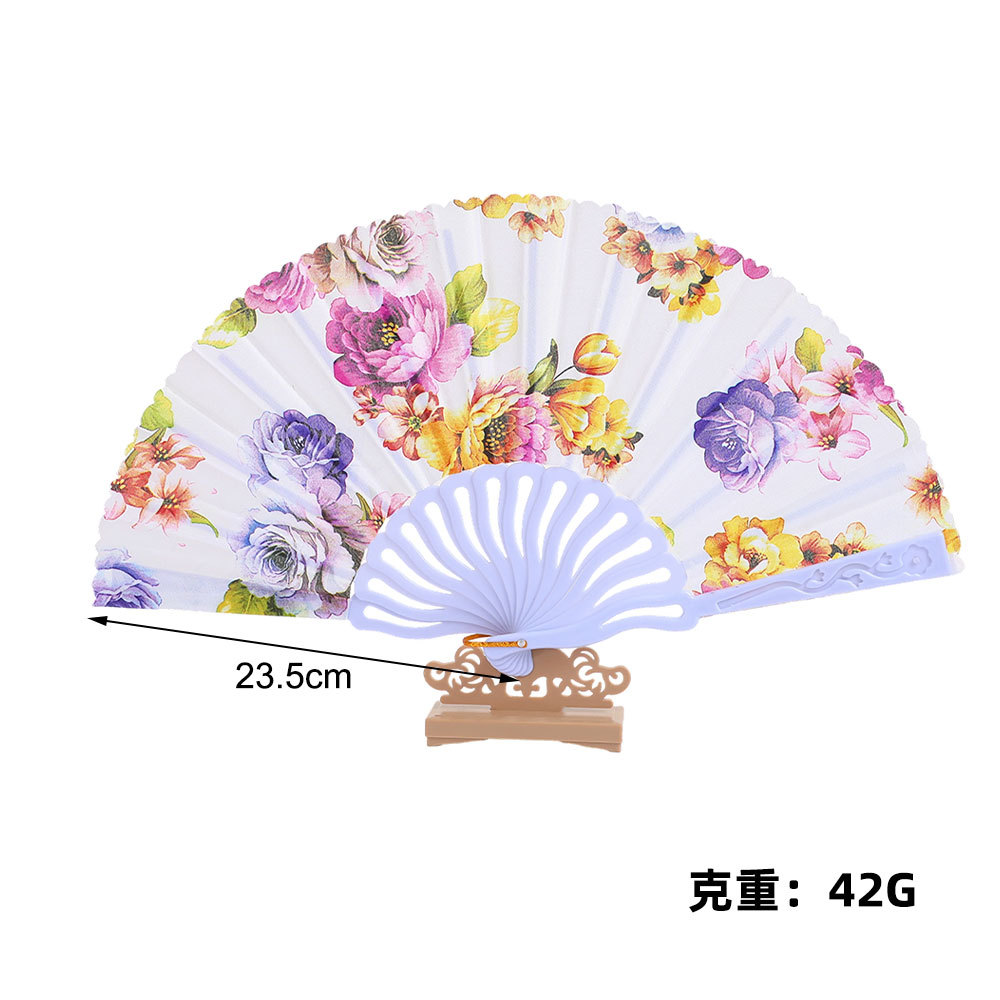 Ventilador plegable antiguo chino creativo de mujer seda conchas de ventilador portátil ventilador plegable China ventilador al por mayor