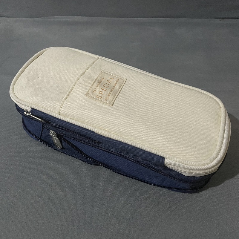 Caja de lápices especial transfronteriza macaron color a juego se puede cambiar en caja de papelería de estudiante de bolsa de lápices mejorada de gran capacidad