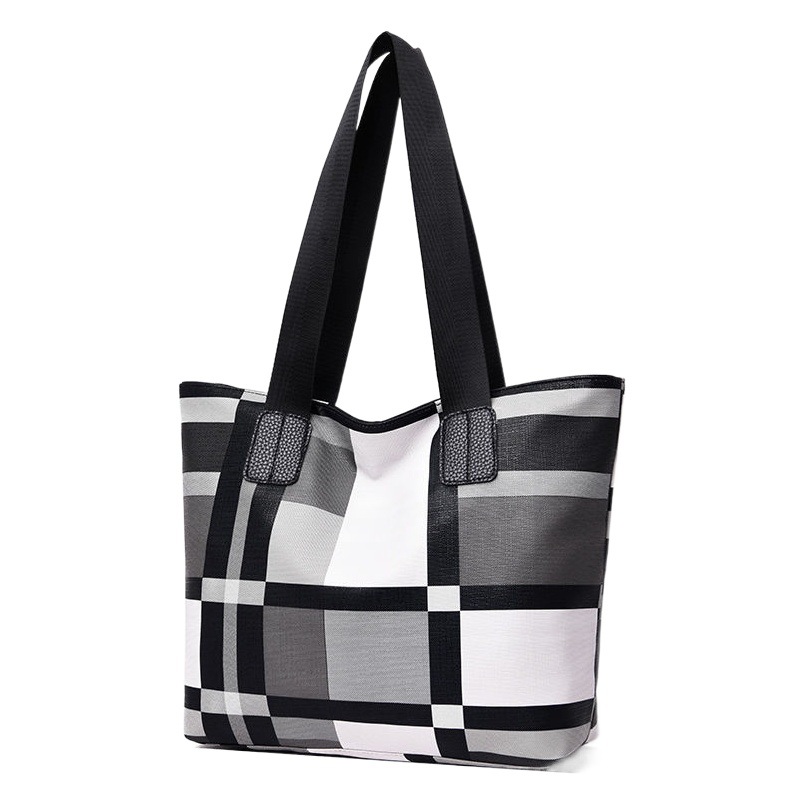 Bolsos de venta caliente transfronterizos Bolsos de hombro de moda Bolsos de gran capacidad Bolsos de comercio exterior para mujer Bolsos de cercanías Bolsos grandes a cuadros para mujer