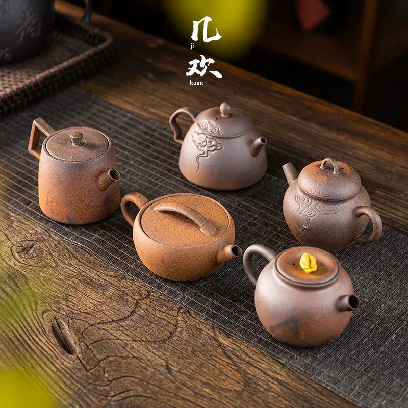 几欢 Natural ore handmade, teapot, ceramics, ceramic tea