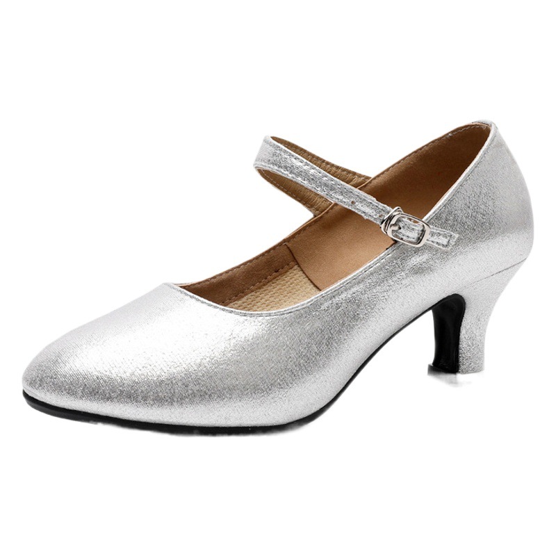 Zapatos de baile modernos zapatos de baile de fondo suave zapatos de baile cuadrados zapatos de baile social zapatos de baile nacional estándar fábrica entrega de una sola pieza