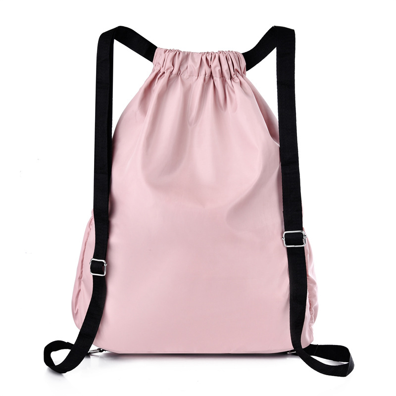 Bolsa de viaje regalo de entrenamiento con cordón mochila de las mujeres simple cordón bolsa de piel de gran capacidad Bolsa de Fitness Hombres