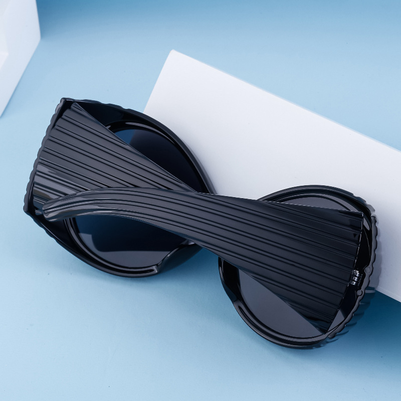 Elliptical Frame Sunglasses For Women Large Trendy Designer Style_voghion.com