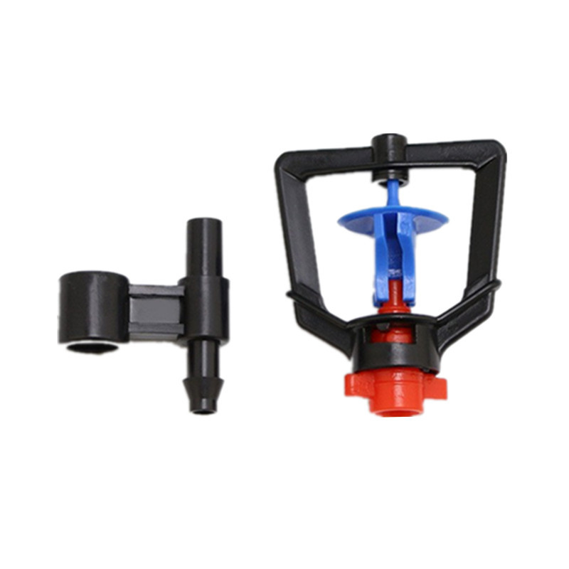 Los fabricantes suministran soporte de un solo orificio para jardinería, soporte de cabezal de riego de flores verdes, soporte de plástico al por mayor