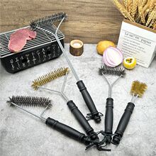 跨境BBQ烧烤清洁刷 户外烤炉箱专用钢丝刷烤网烤架烧烤刷清洗工具