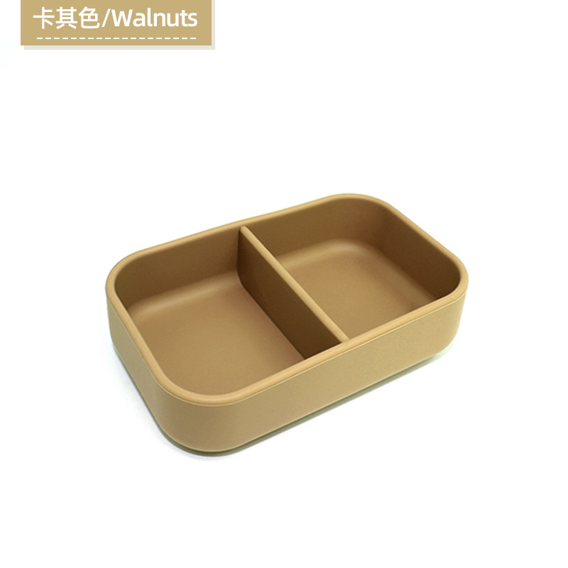 Nuevo silicona mini caja de alimentos suplementarios caja de comidas para niños caja de bocadillos bebé caja de alimentos suplementarios rectangular caja de almuerzo