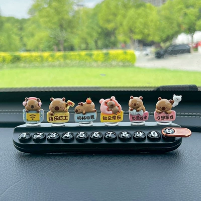 Moving Phone Plate, Aromatherapy Car — Nömrəli dayanma kartı