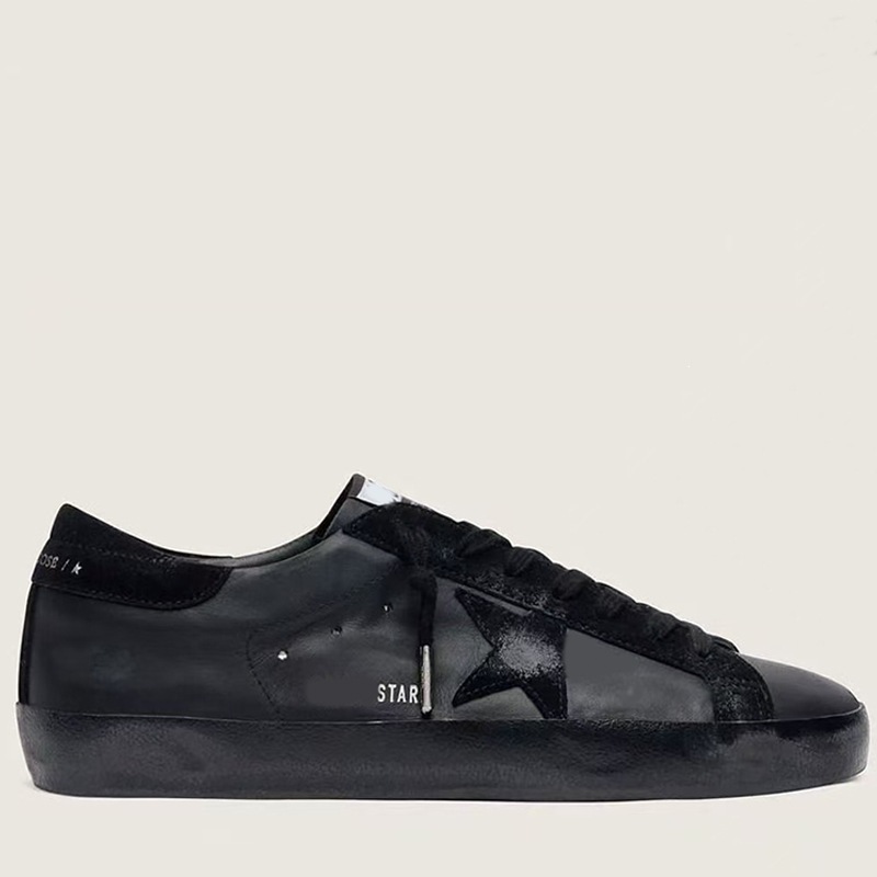 Coreano 2026 cuero hecho viejos zapatos sucios pareja zapatos de estrellas sucios zapatos casuales de moda de skate zapatos blancos pequeños