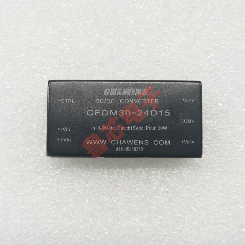 DC-DC电源模块9-36V输入24V转正负15V 30W双路输出 CFDM30-24D15