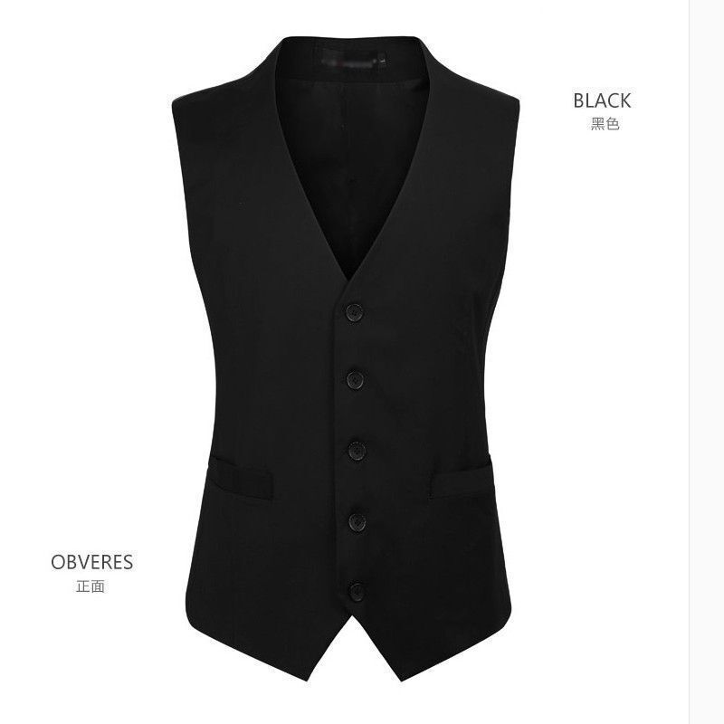 Spring and Autumn Vest Waist Men's Slim-fit Best Man High-end Adjustable Billiards Best Man Waiter Vest Men's Outer Wear